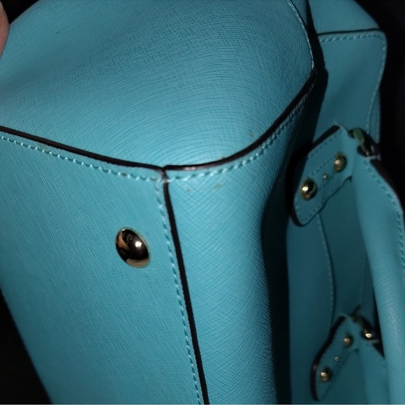 Michael Kors Grayson Bag - Bright Blue Saffiano Leather - Picture 14 of 16